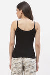 Floret Cotton Camisole (Pack of 2) - Skin Black — thumbnail 3